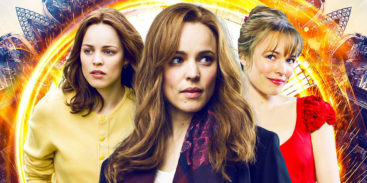 A custom image of Rachel McAdams' characters in About Time, Time Travelers Wife, and Doctor Strange