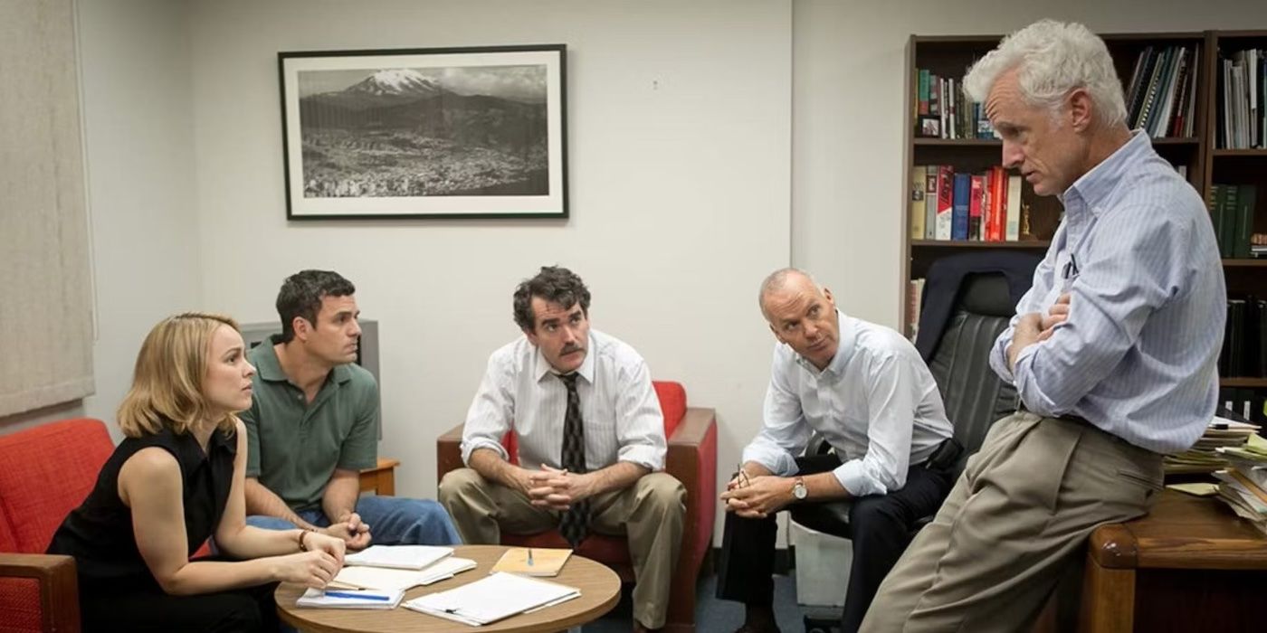 Employees having a meeting in Spotlight