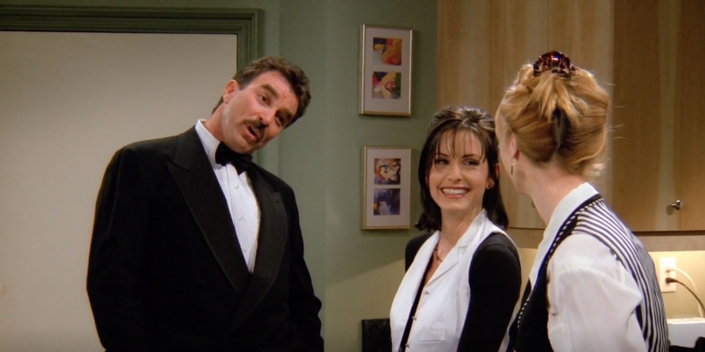Tom Selleck's first appearance on Friends. 