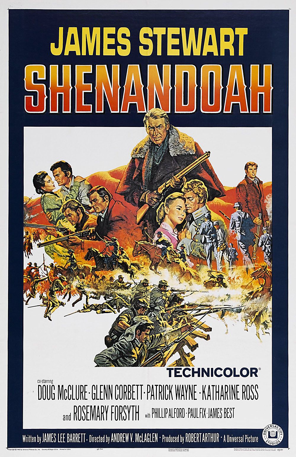 Shenandoah 1965 Film Poster