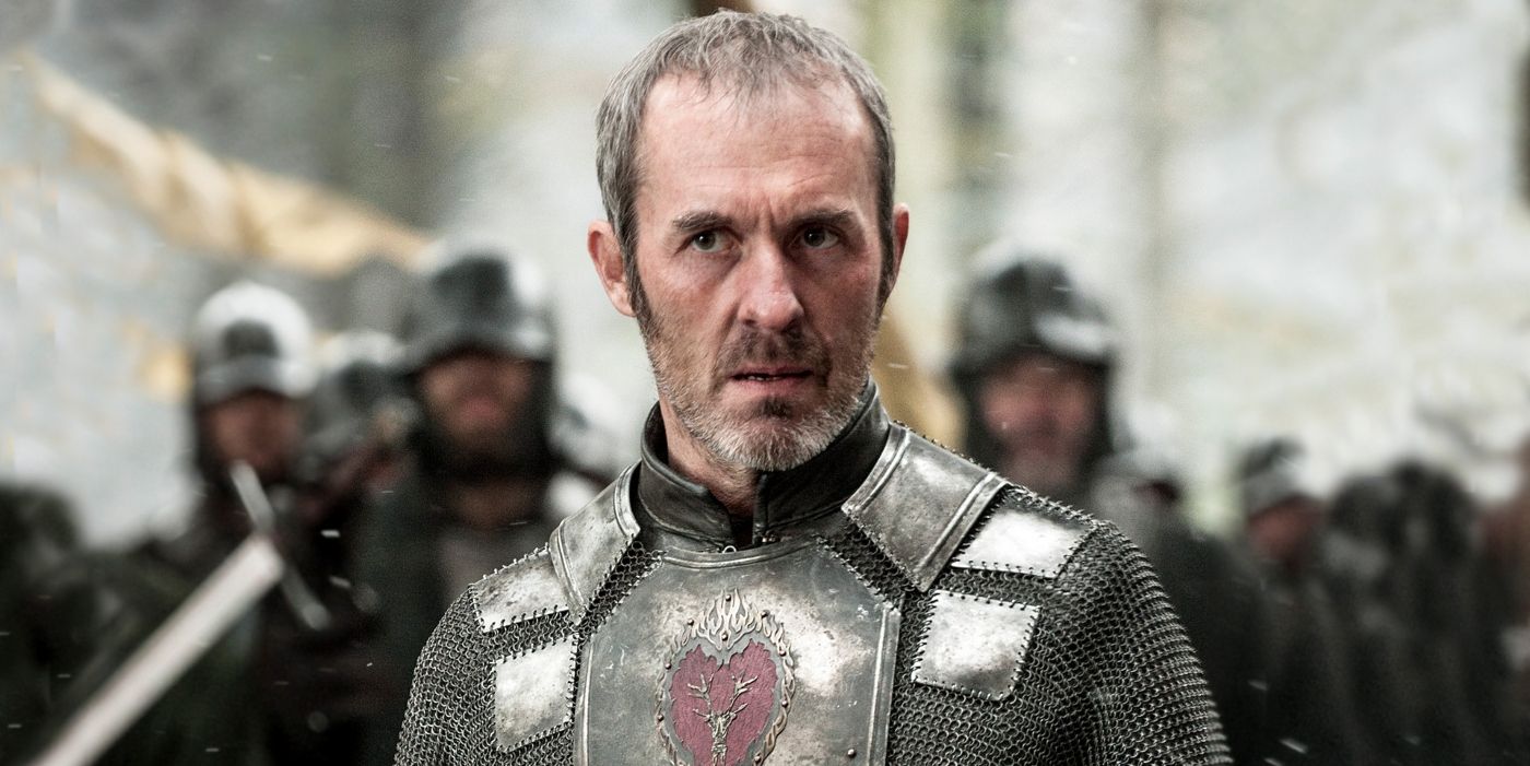 Stephen Dillane as Stannis Baratheon in the HBO series Game of Thrones.