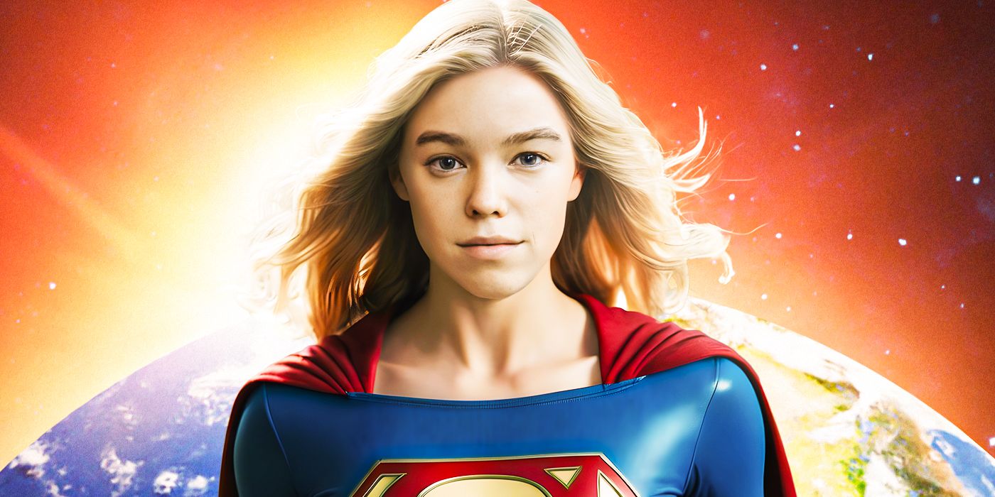 A custom image of Milly Alcock as Supergirl