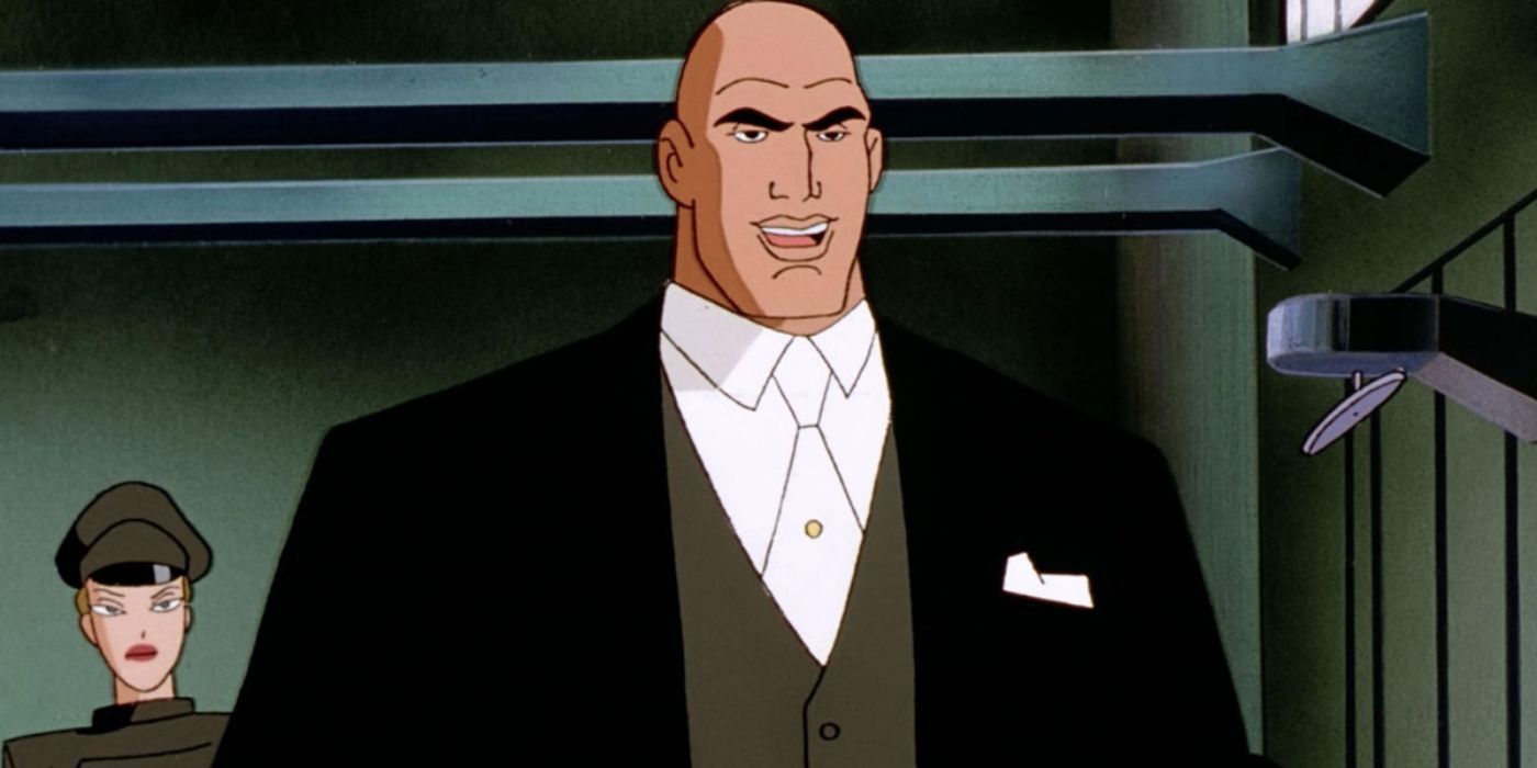 Lex Luthor and Mercy Graves as they appeared in the DCAU