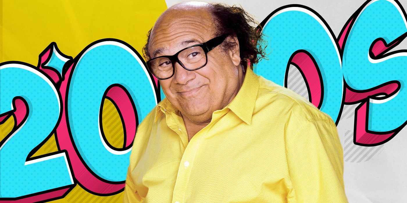 Blended image showing Frank Reynolds smilign with the word 2000s in the background.