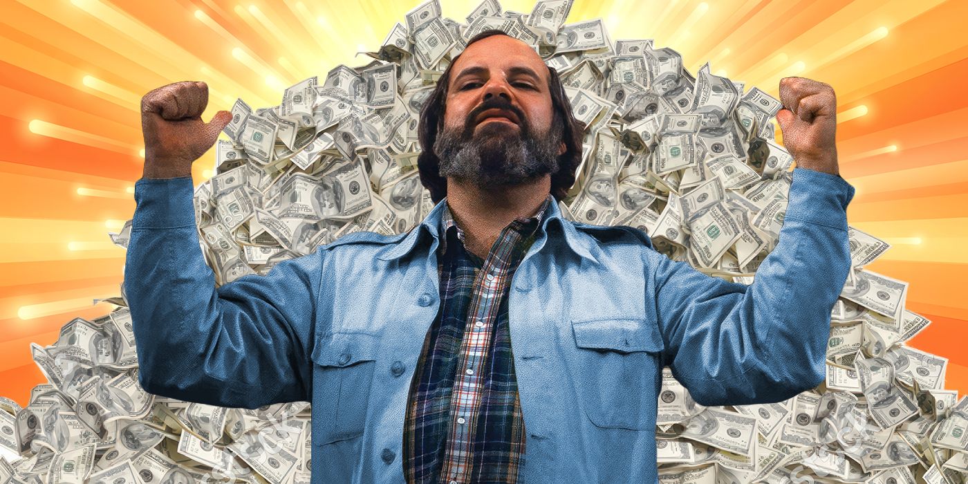 Custom image of Brian De Palma with a pile of money