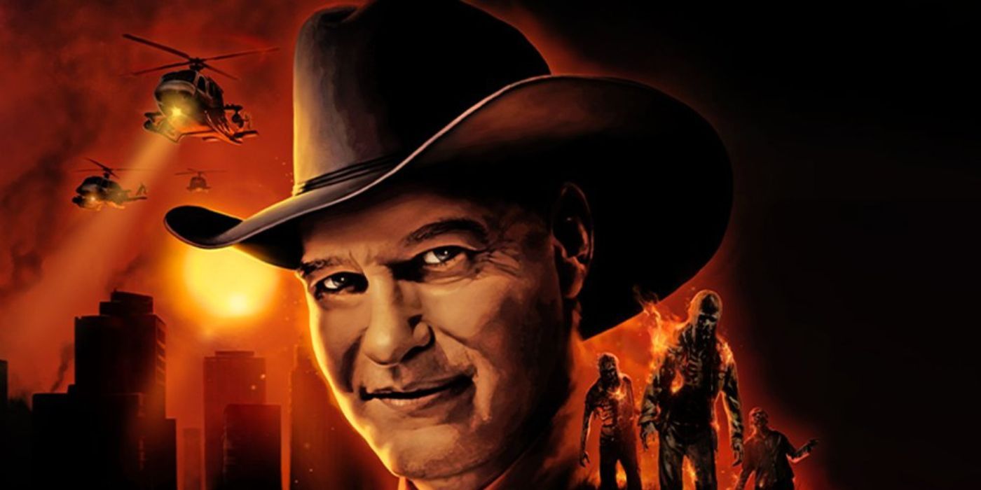 Joe Bob Briggs aparece en el cartel de The Last Drive-In: The Walking Dead: Survivors.