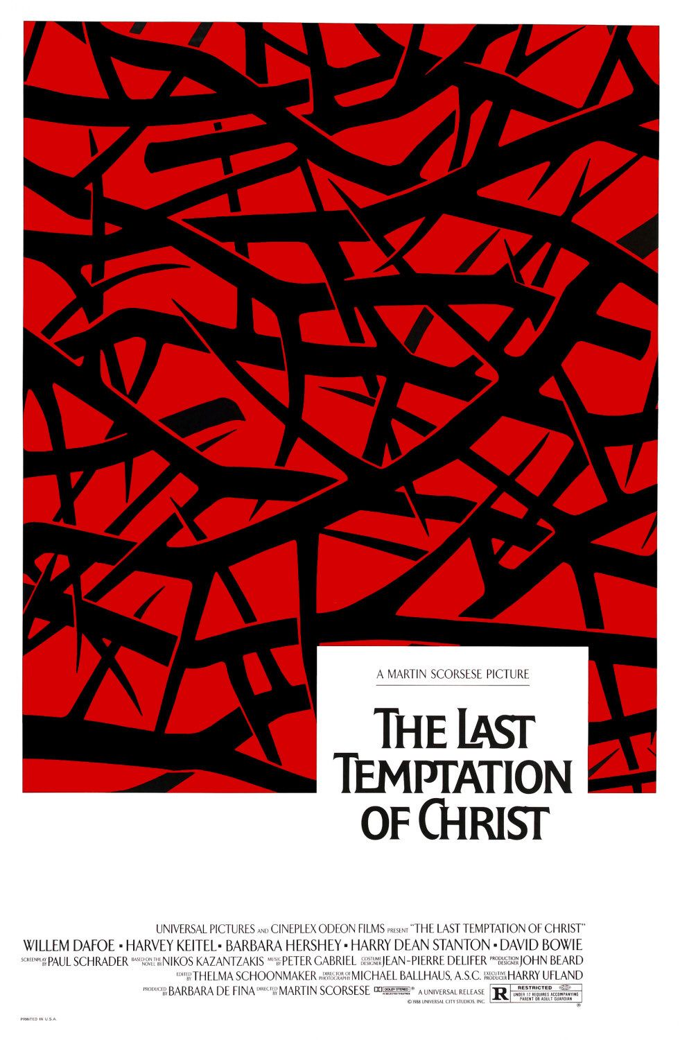 The Last Temptation of Christ Film Poster