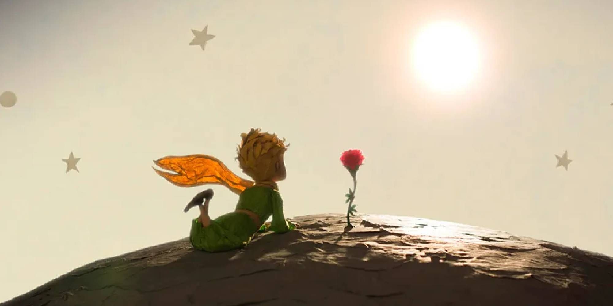 The Little Prince and the Rose side by side in The Little Prince.