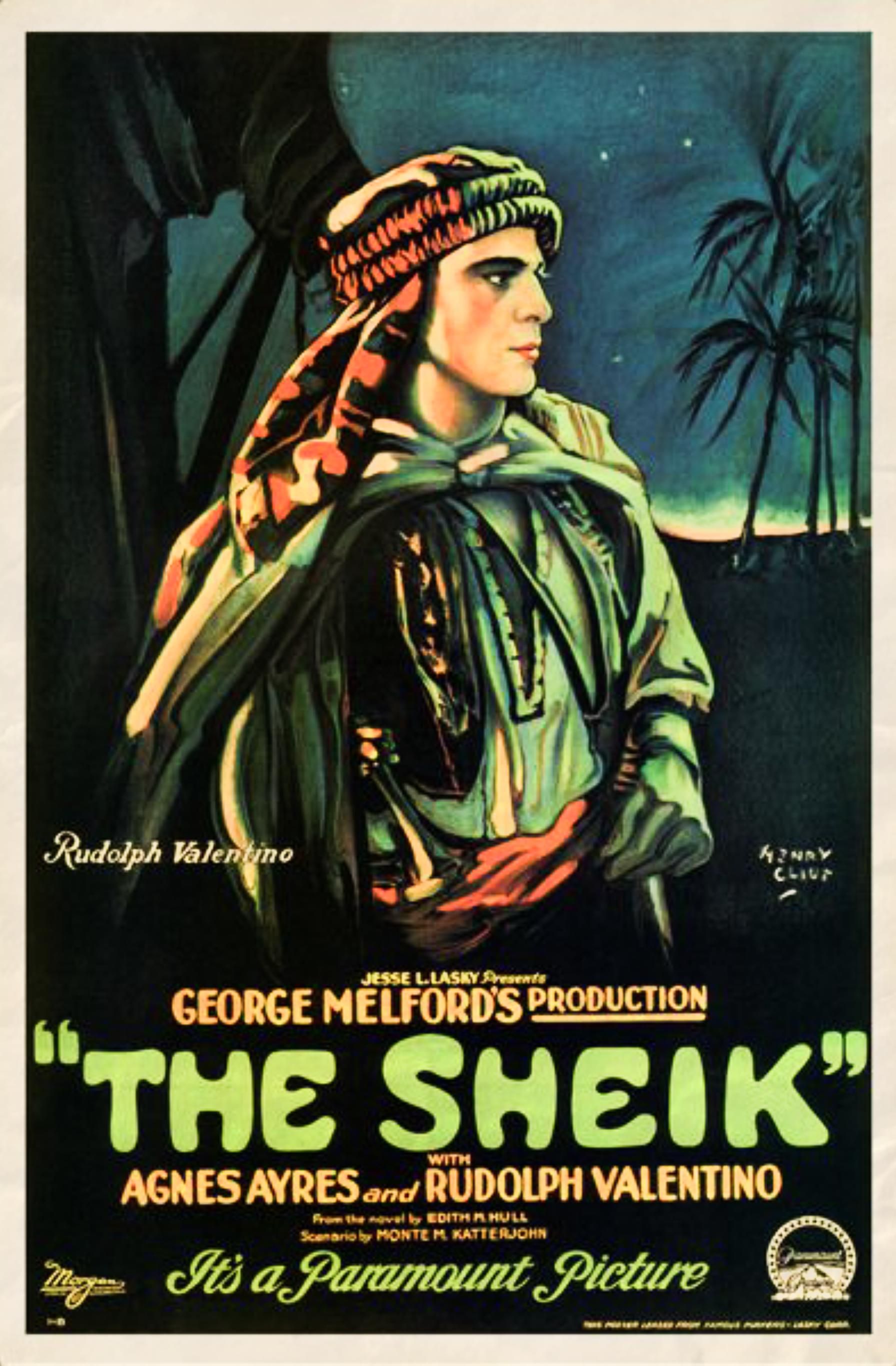 The Sheik 1921 Film Poster