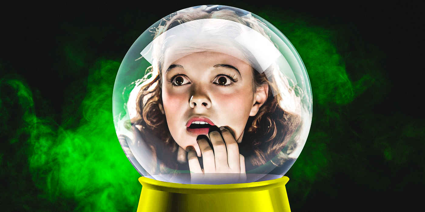 A custom image of Judy Garland's Dorothy inside the Wicked Witch's crystal ball