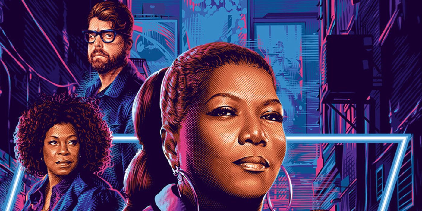 Queen Latifah, Adam Goldberg, and Lorraine Toussaint on a poster for The Equalizer Season 4.