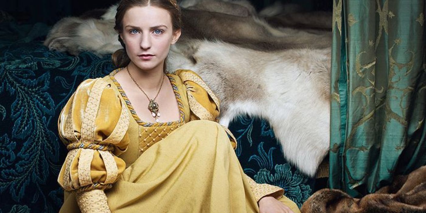 Anne (Faye Marsay) sits in a chair in The White Queen