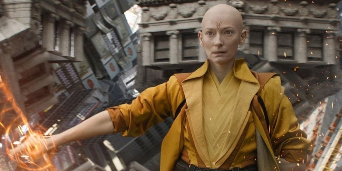 The Ancient One using magic in 'Doctor Strange'