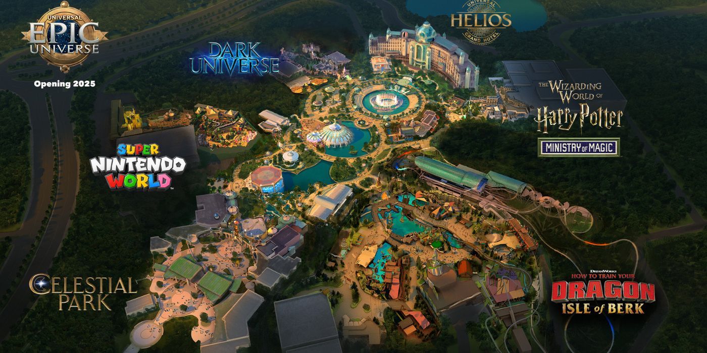 The map of Universal's Epic Universe