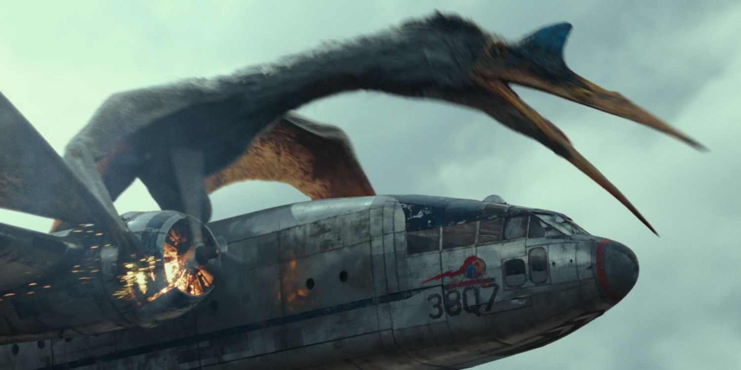 Quetzalcoatlus attacking Kalya Watts' plane