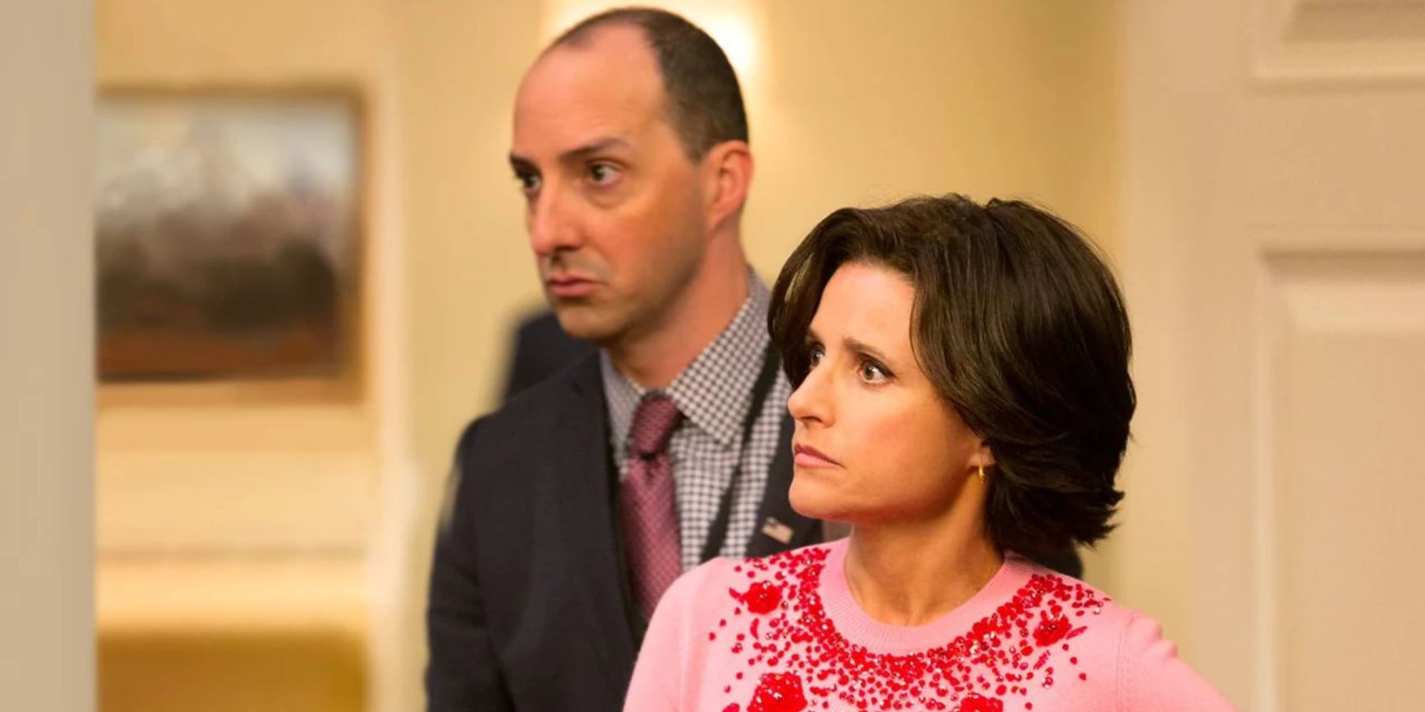 Gary y Serena están confundidos en Veep.