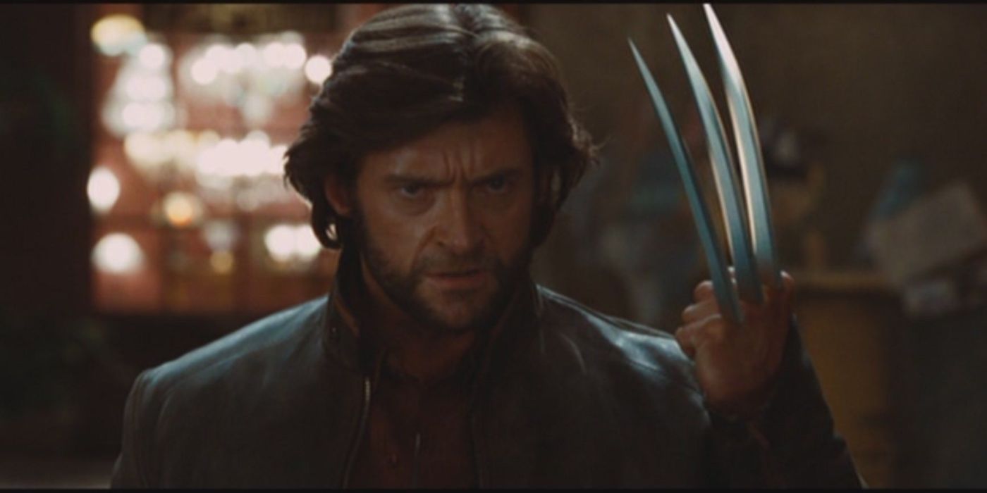 Wolverine bringing his claws out in a bar in X-Men Origins: Wolverine