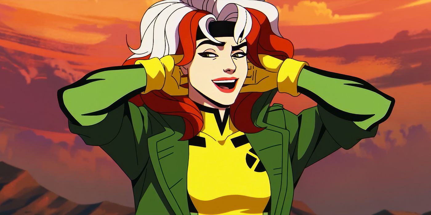 Rogue fluffs her hair in X-Men '97