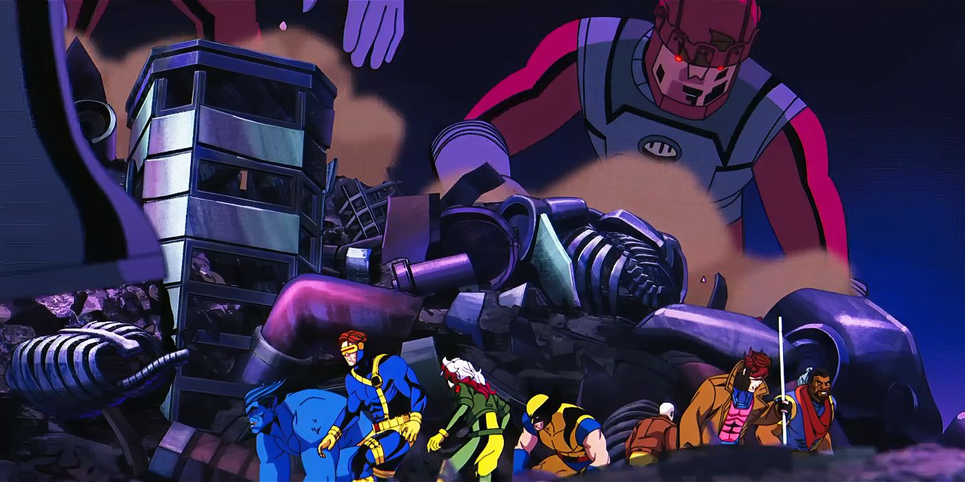The X-Men hide from Sentinel in X-Men '97