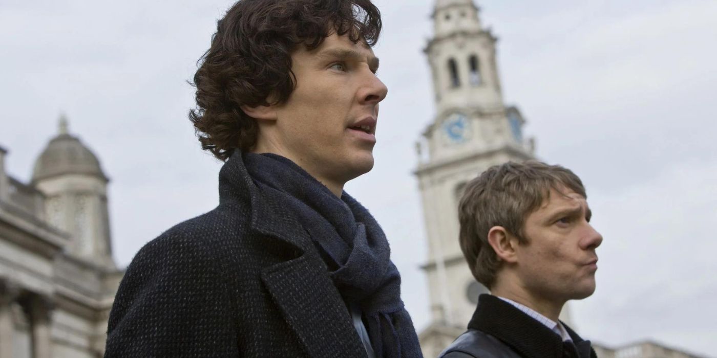 Sherlock and Watson looking ahead in Sherlock Season 1