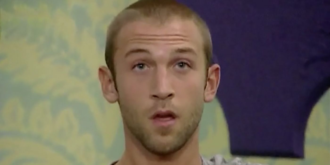A close up of Dustin from Big Brother, mouth agape looking shocked.