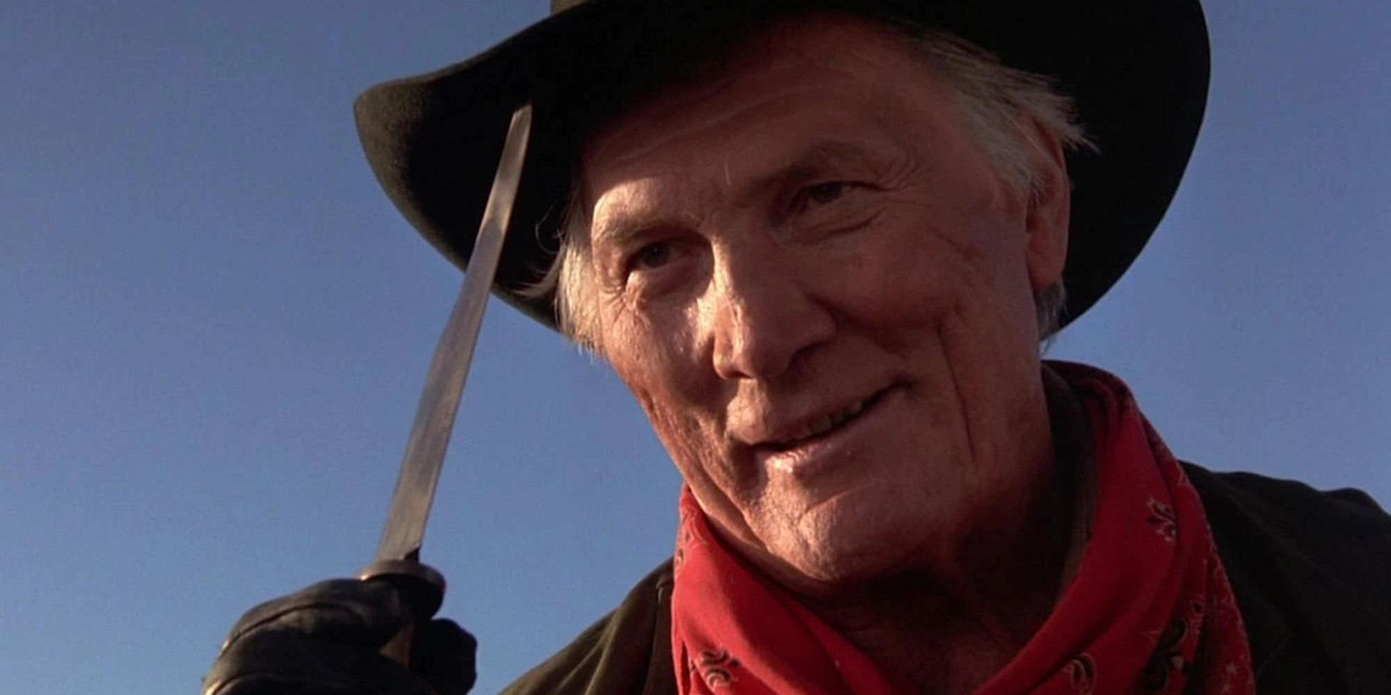 A man with a knife in City Slickers