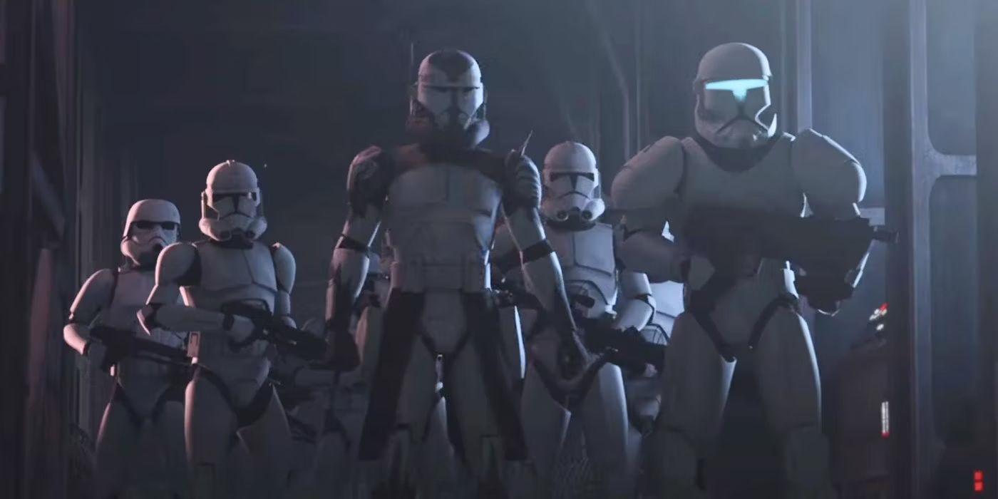 Commander Wolffe and his squad in Star Wars: The Bad Batch