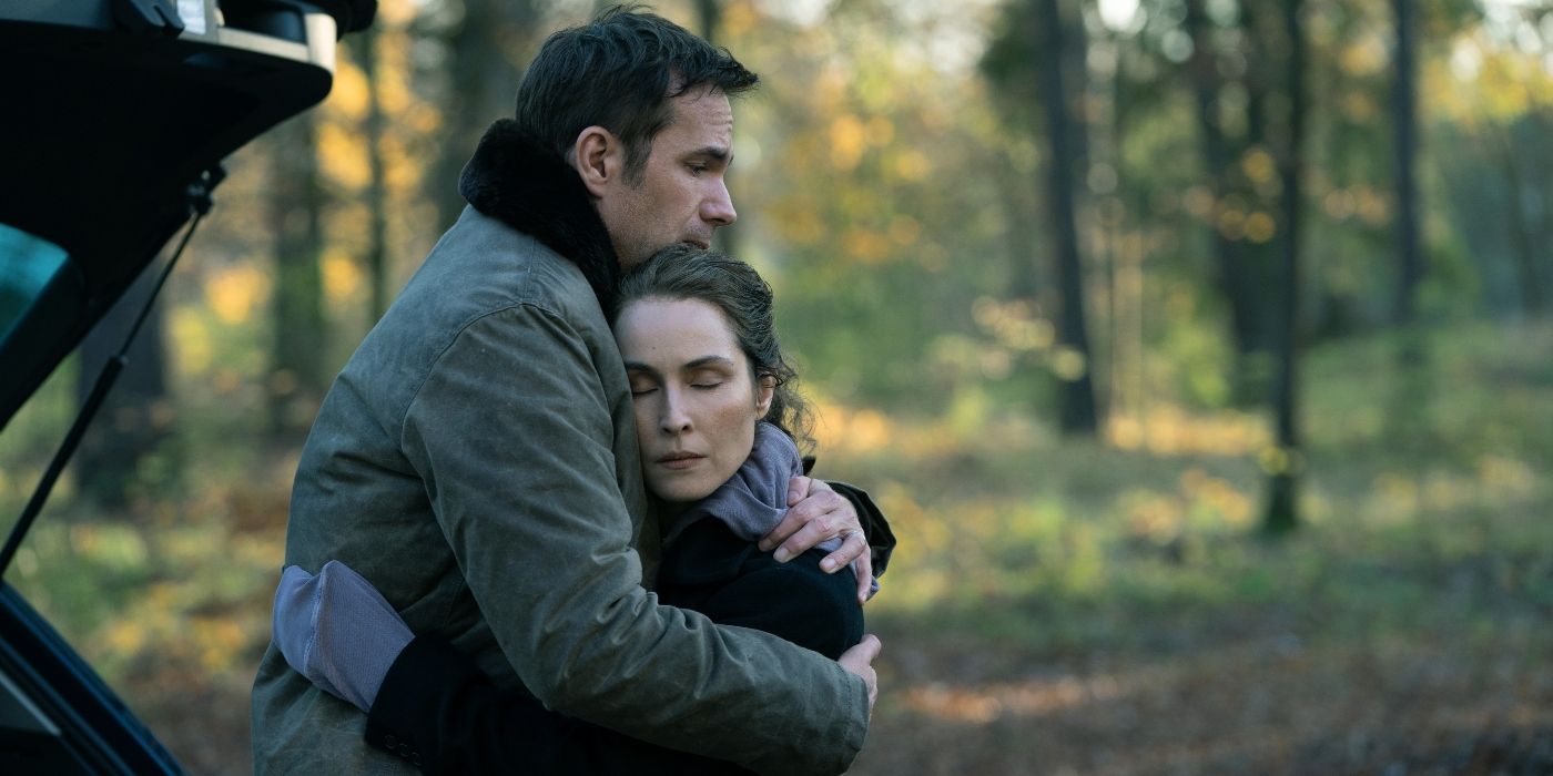 Noomi Rapace and James D'arcy in the Constellation finale