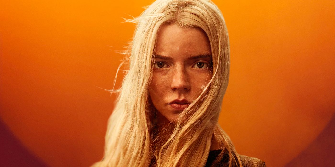 A custom image of Anya Taylor-Joy in front of the backdrop of Dune