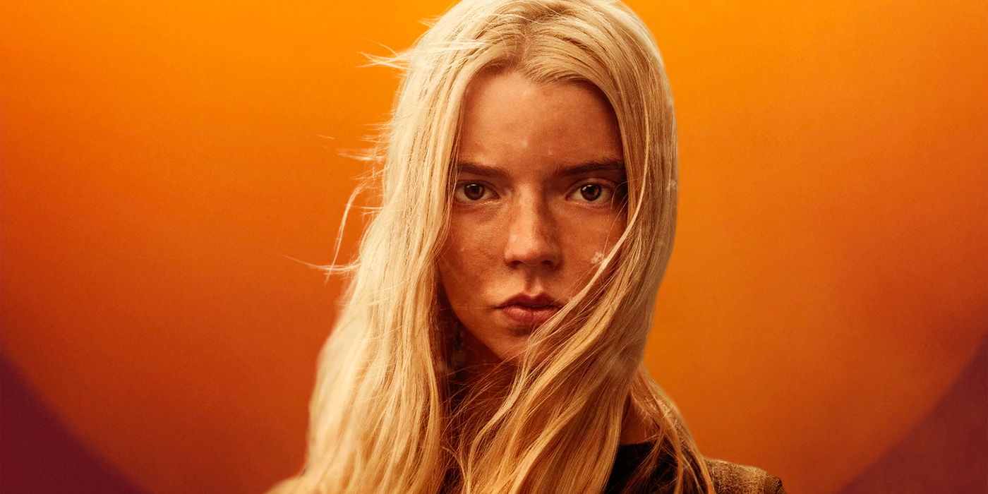 Imagen personalizada de Anya Taylor-Joy frente al telón de fondo de la película Dune