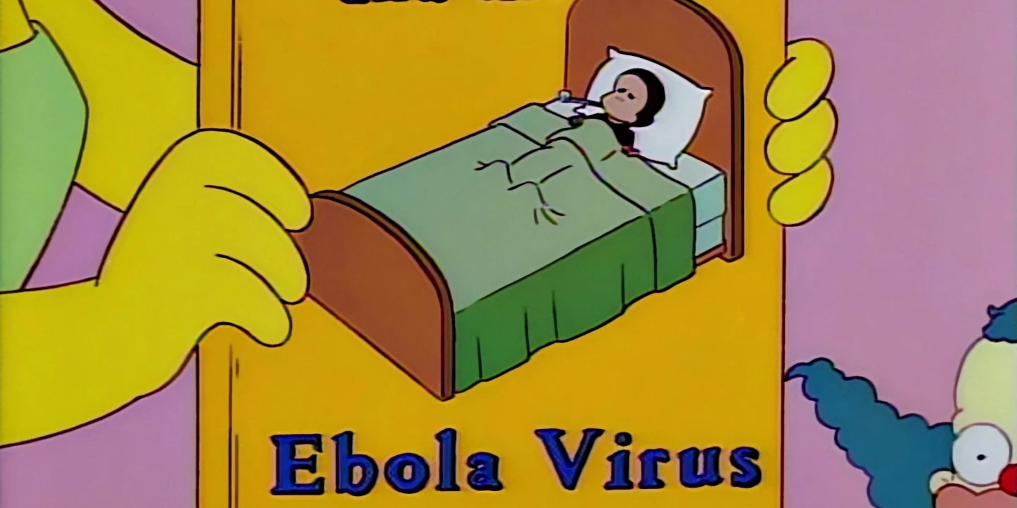 Ebola Virus book from The Simpsons