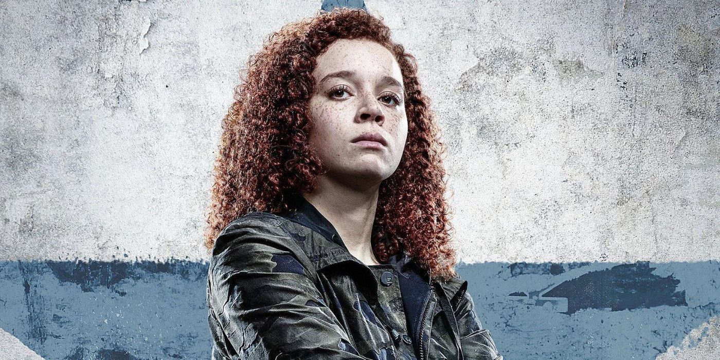 Erin Kellyman as Karli Morgenthau in a poster for The Falcon and the Winter Soldier