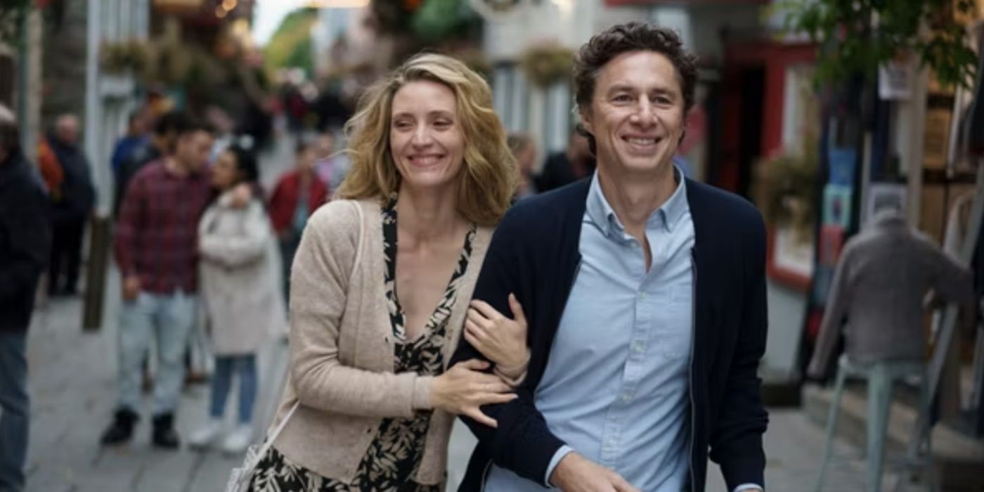 Evelyne Brochu and Zach Braff in French Girl