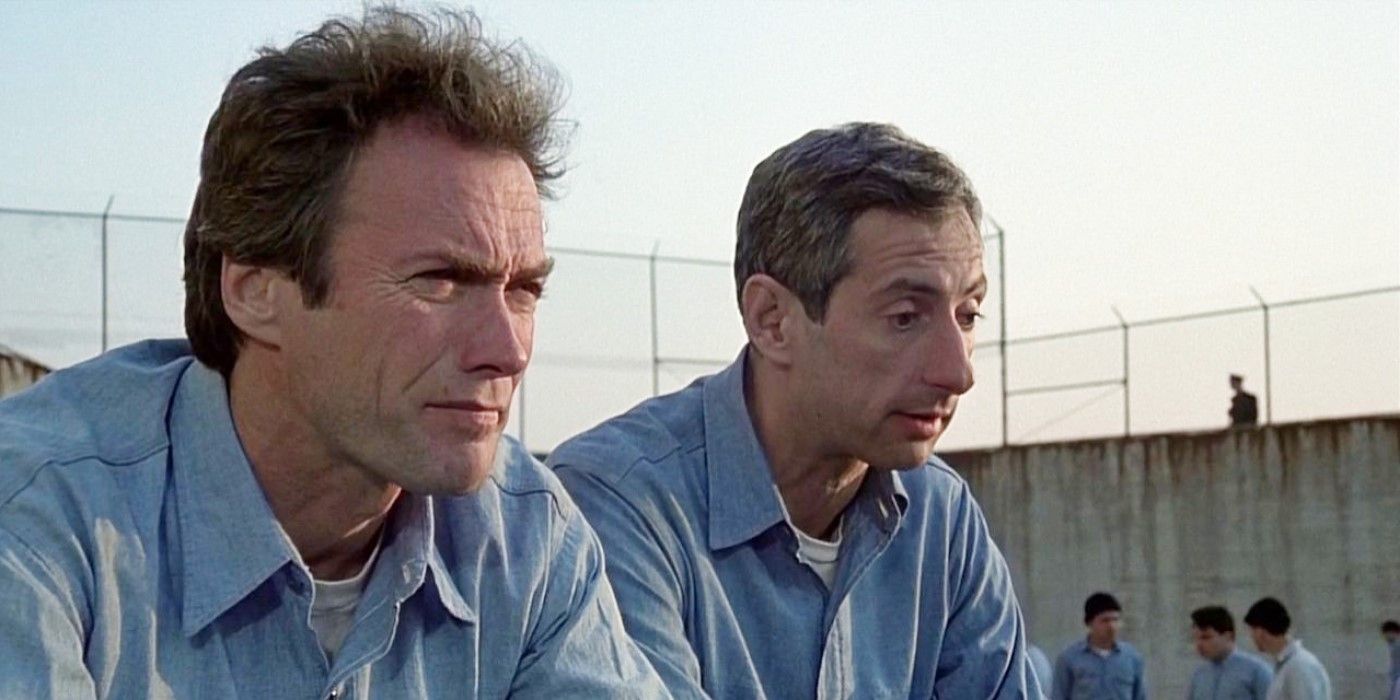 Frank Morris (Clint Eastwood) and Charley Butts (Larry Hankin) in Escape From Alcatraz