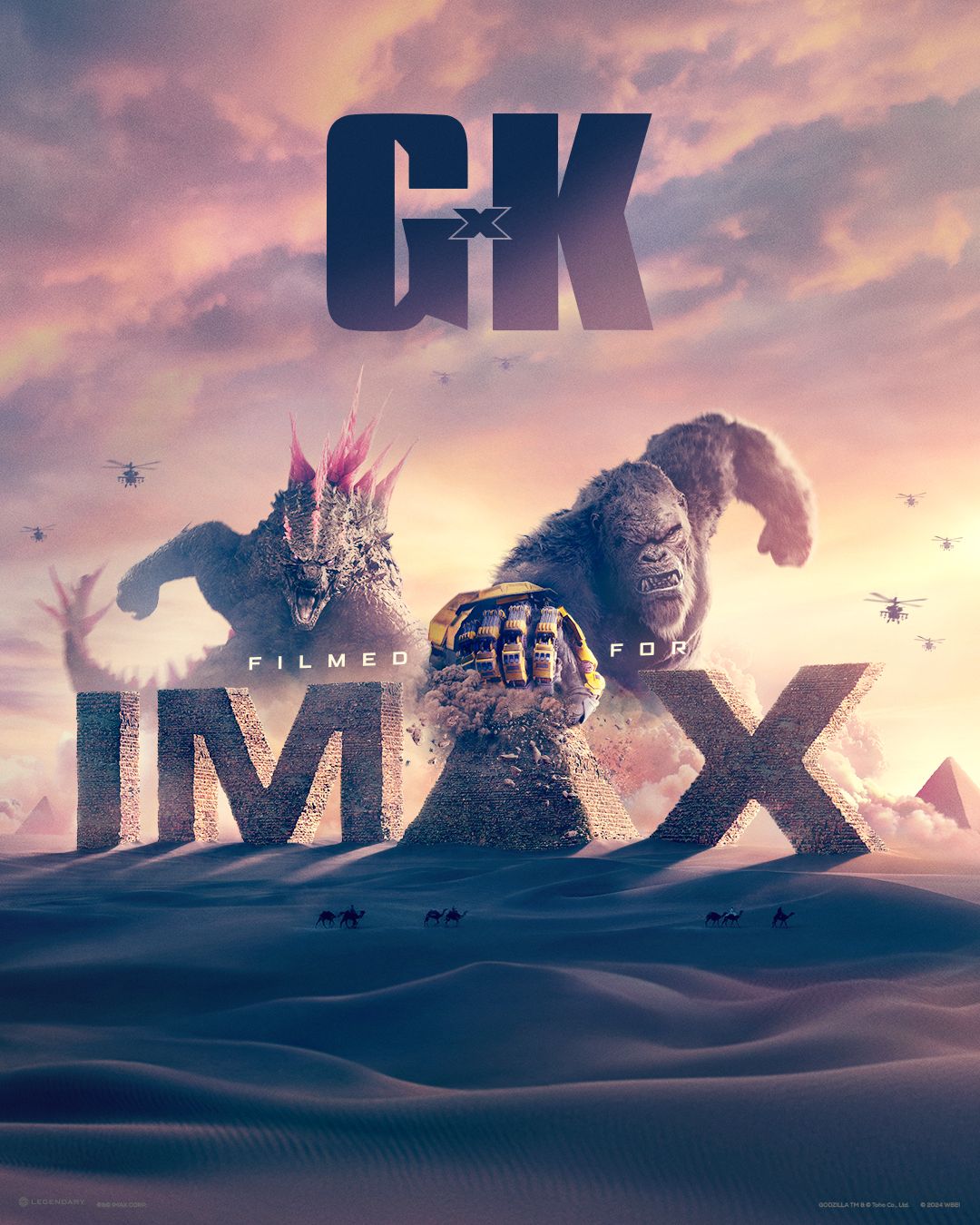 Affiche « Godzilla x Kong » – Une histoire aux proportions épiques arrive en IMAX