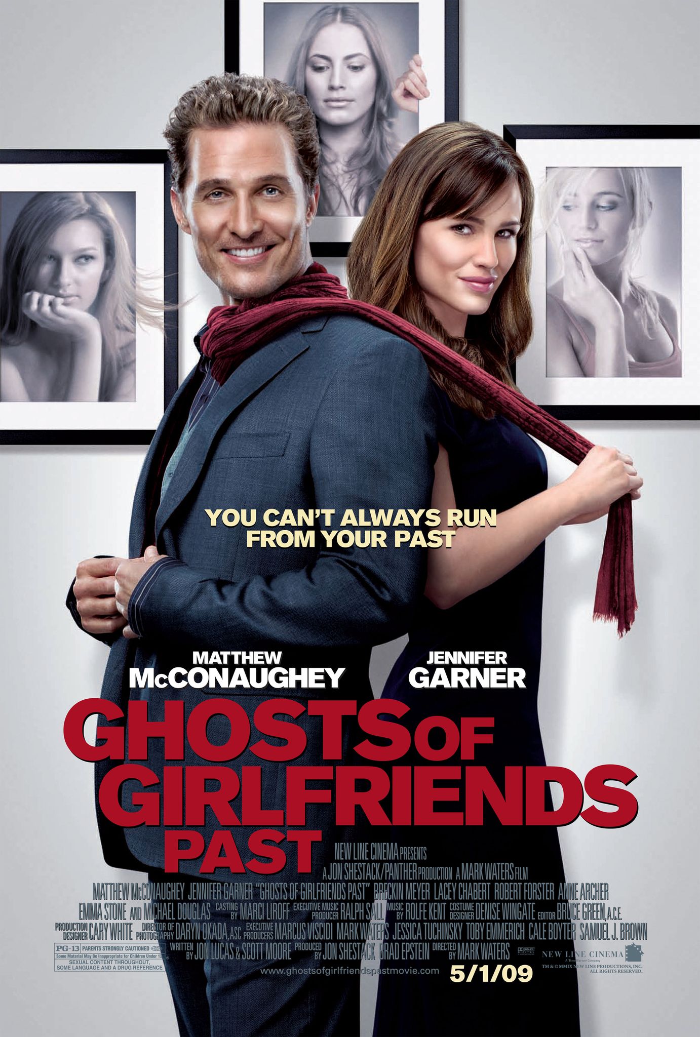 A poster of Ghosts of Girlfriends Past with Matthew McConaughey and Jennifer Garner
