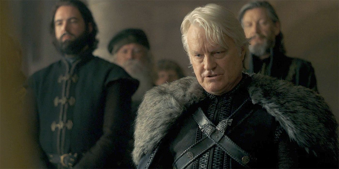 David Hounslow as Rickon Stark swearing fealty to Rhaenyra in House of the Dragon Season 1