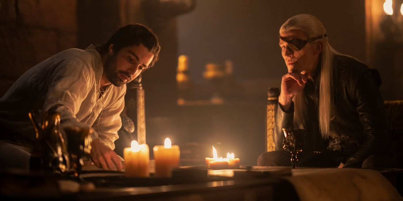 Fabien Frankel and Ewan Mitchelll in House of the Dragon Season 2