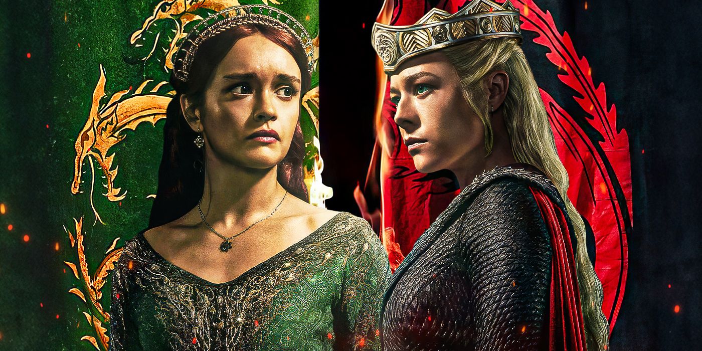 A custom image of Olivia Cooke and Emma D'Arcy in House of the Dragon 2
