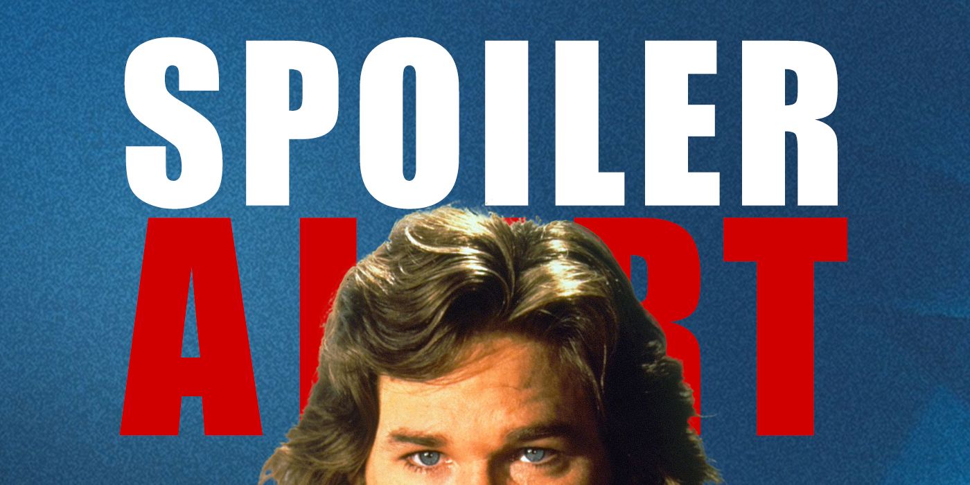Feature image that reads: SPOILER ALERT with a possible Kurt Russel peeking from the bottom.