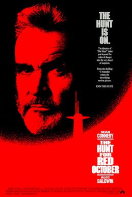 The poster for The Hunt for Red October