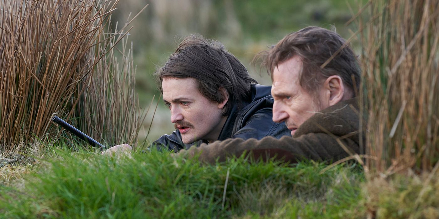 Jack Gleeson and Liam Neeson in In the Land of Saints and Sinners