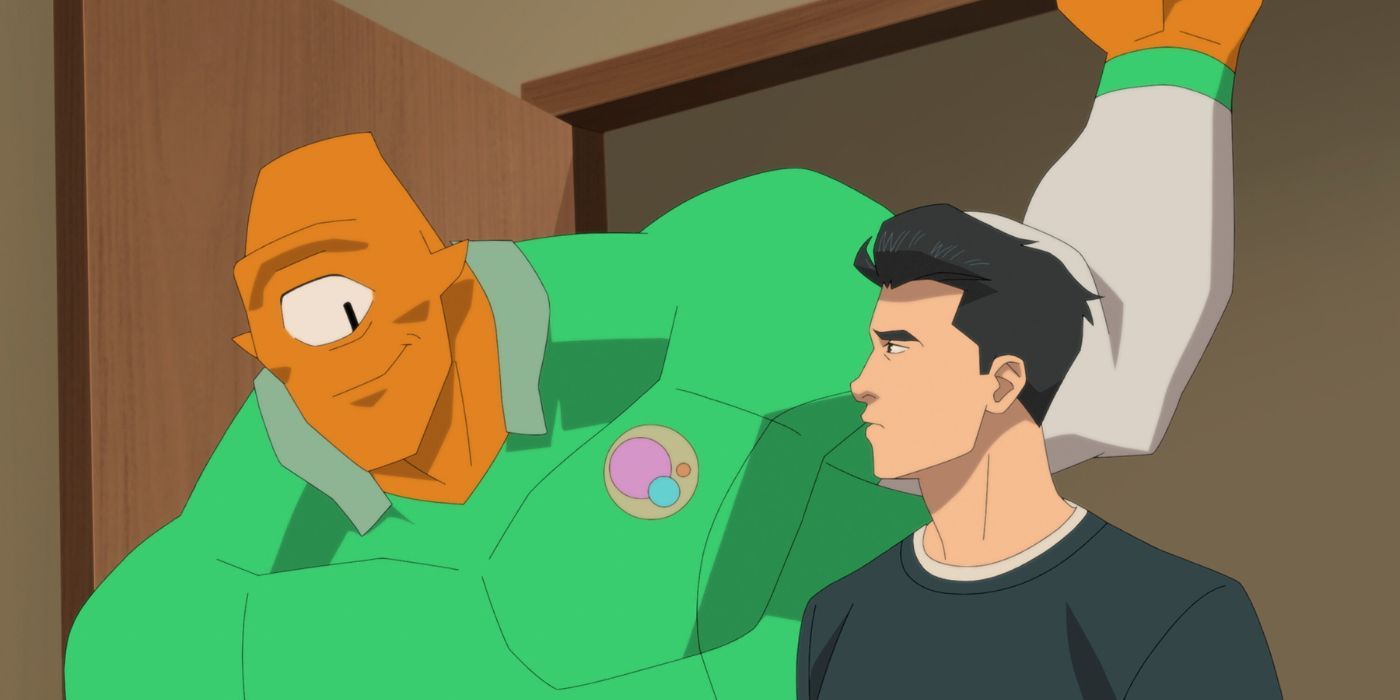 Mark and Allen the Alien in Invincible Season 2 Part 2.
