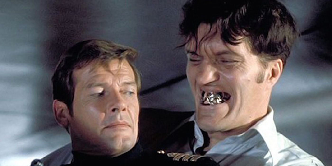 Jaws holding James Bond in 'Moonraker'