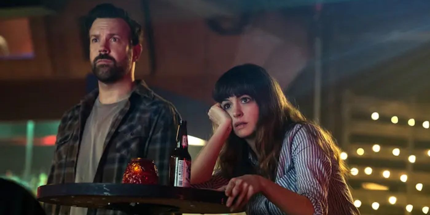 Jason Sudeikis and Anne Hathaway in Colossal