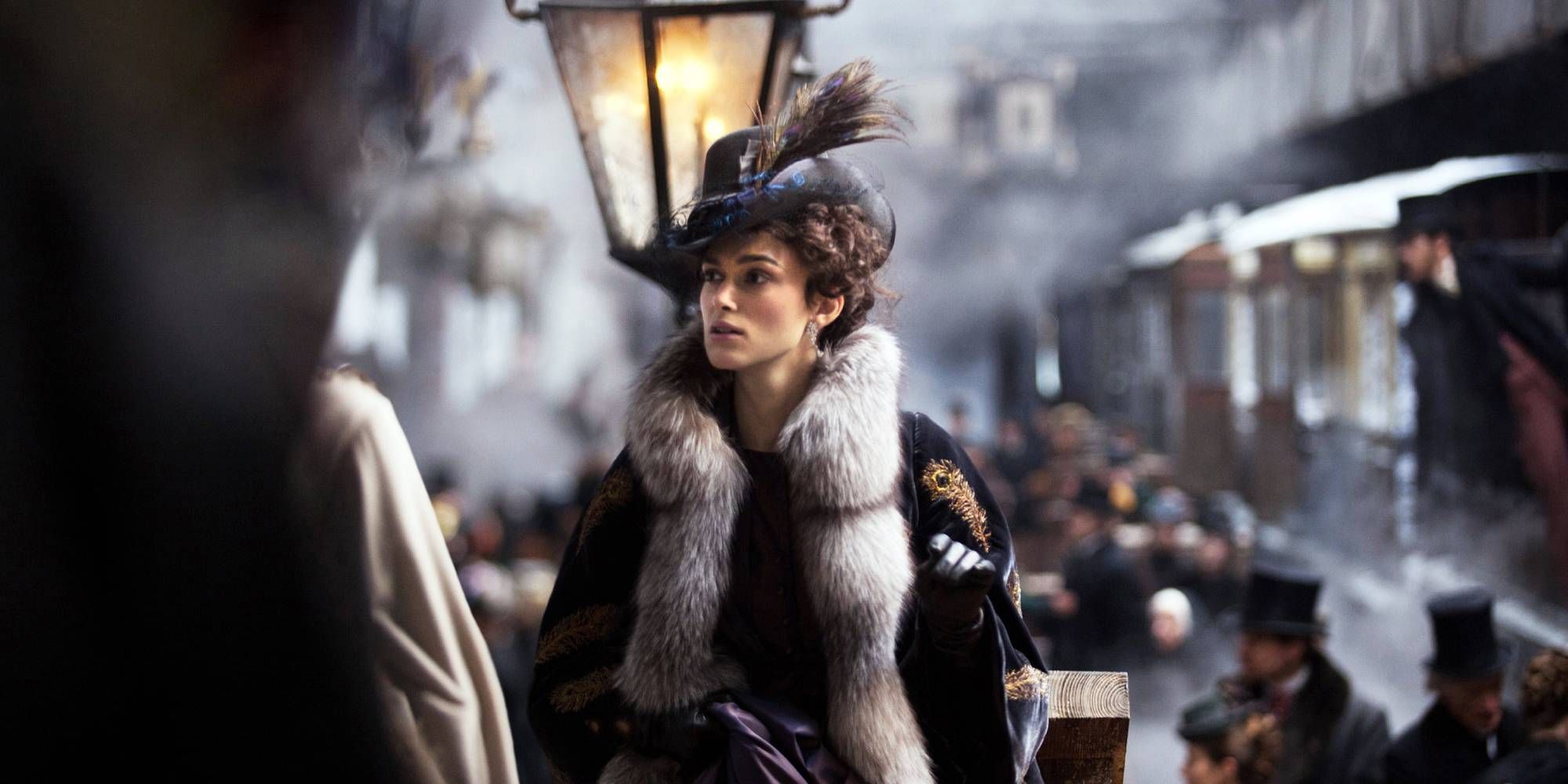 Anna Karenina on a train station.