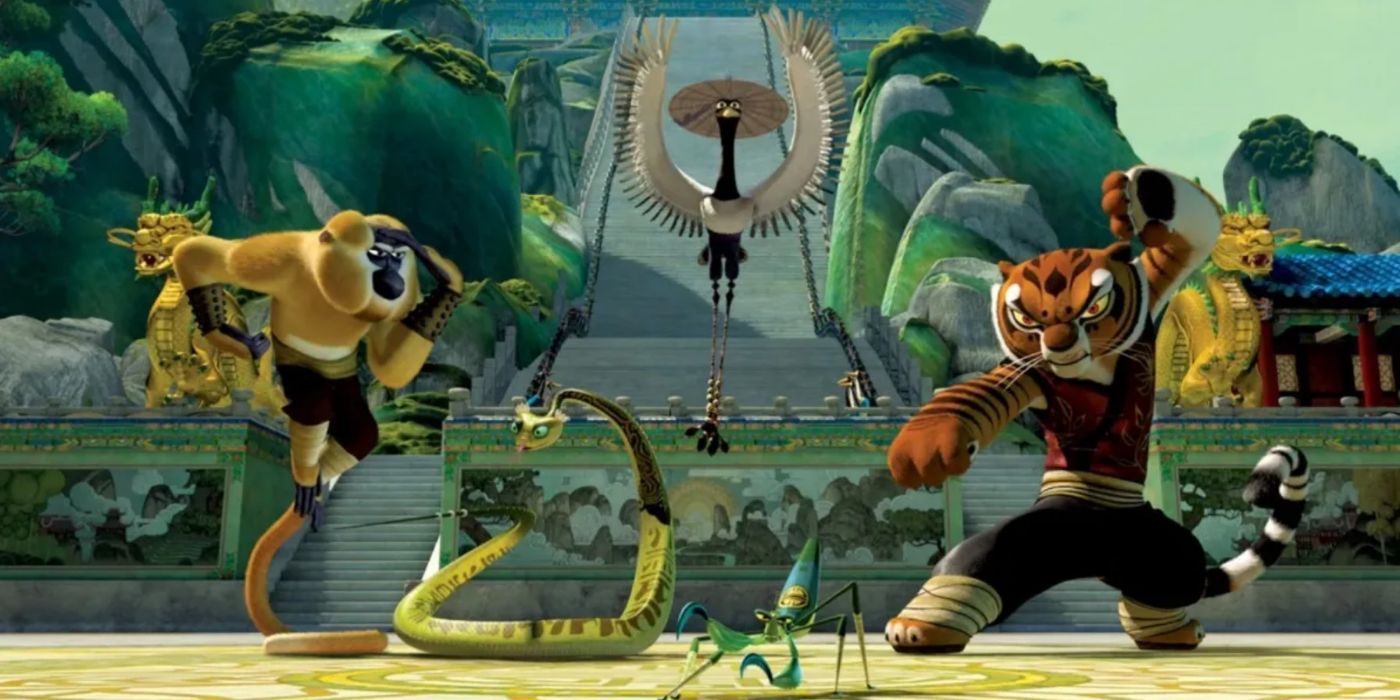 The Furious Five strike a pose in &lsquo;Kung Fu Panda&rsquo;.