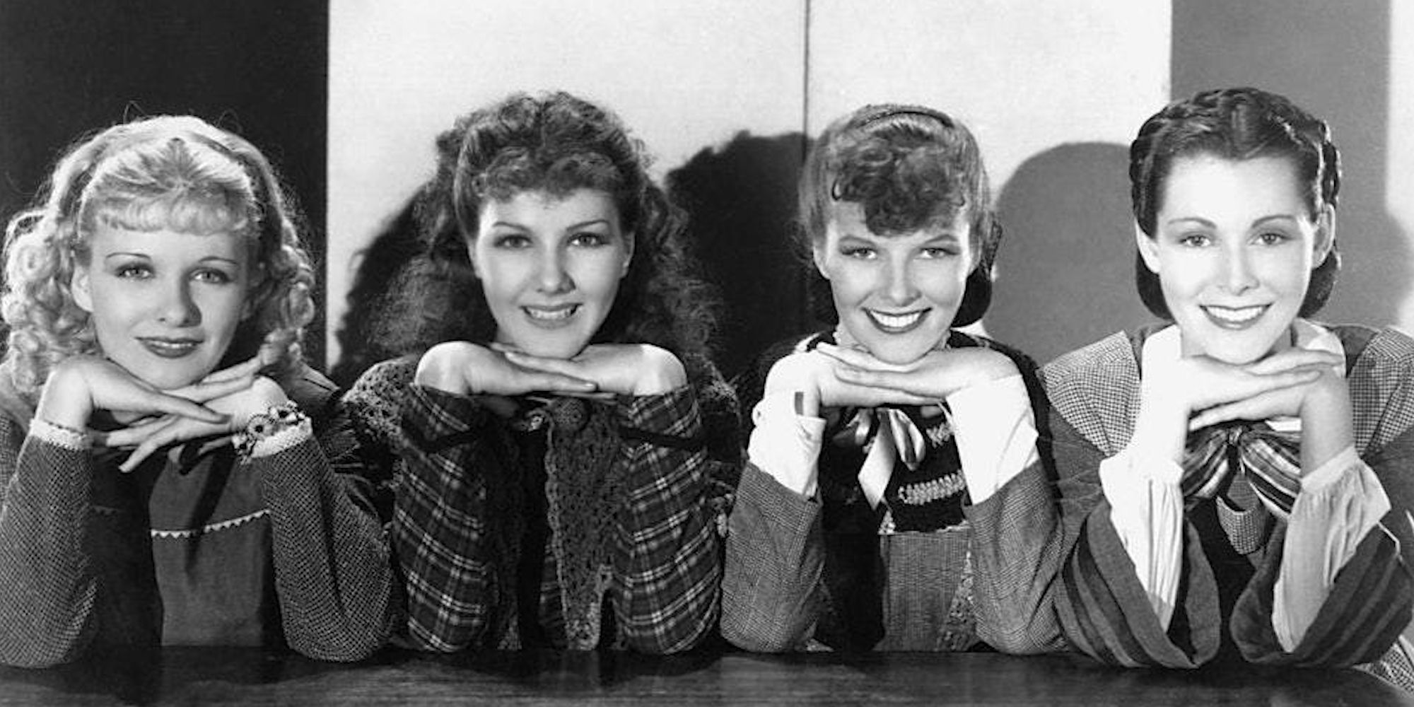 The March sisters smiling in Little Women