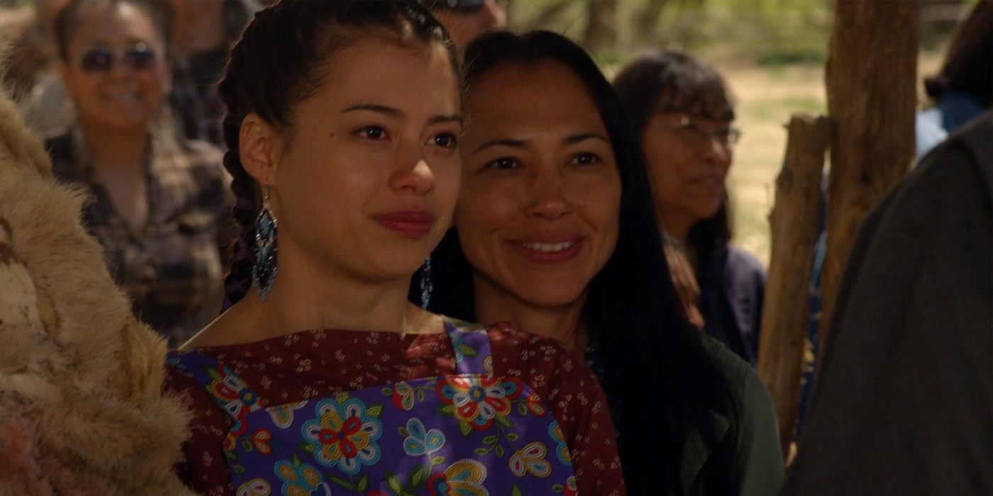 Lilly (Amber Midthunder) and May Stillwater (Irene Bedard) in the 'Longmire' episode "Miss Cheyenne"