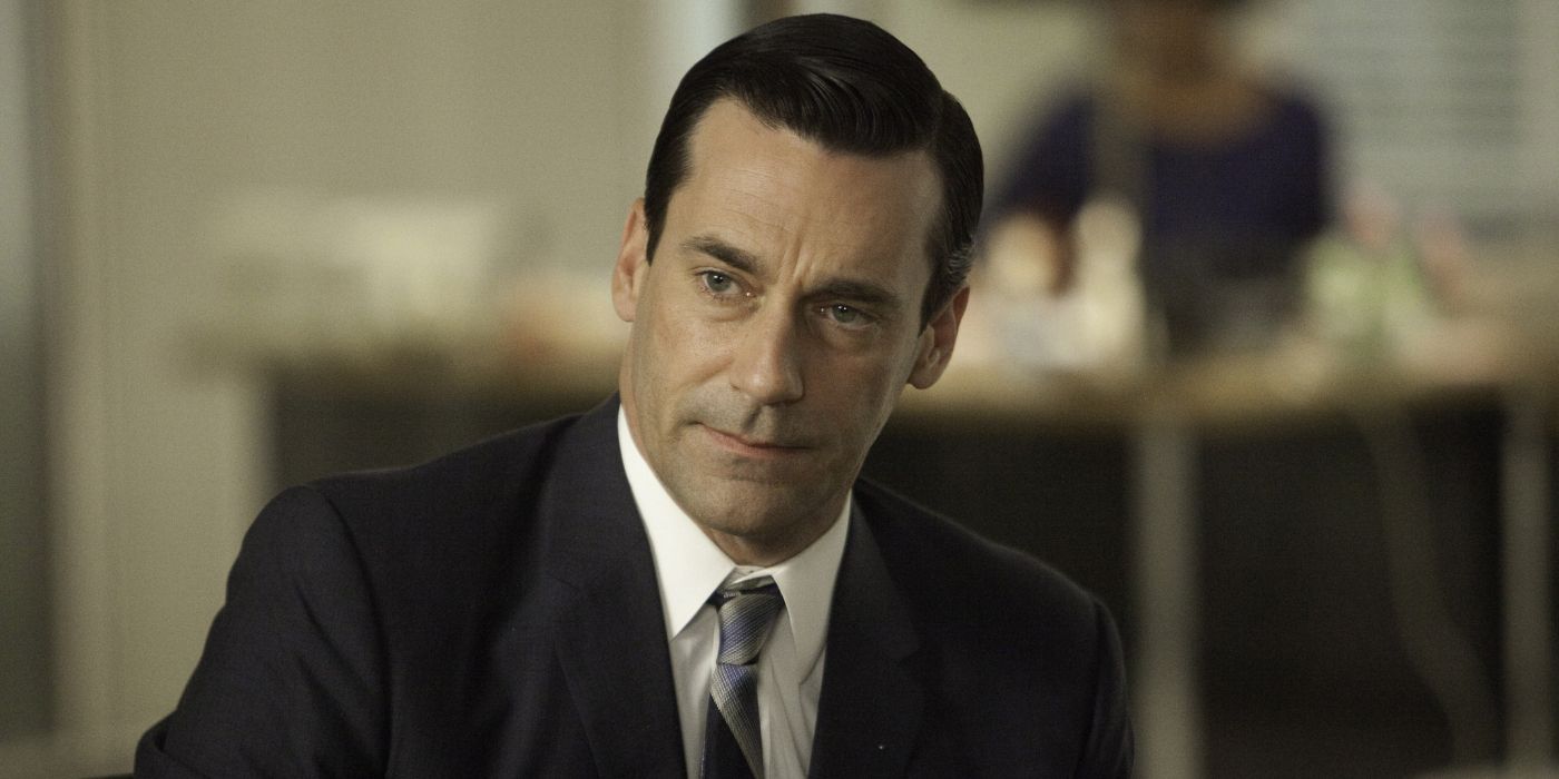 Don Draper looking at something off-camera in Mad Men